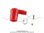 Capuchon de bougie antiparasites caoutchouc rouge Import