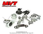 Pot d'chappement MVT  SC  - Service Course - G2 - roul / soud - pour Peugeot 103 SPX / RCX (bras carr) (Non homologu sur voie publique - Rserv  une utilisation sur circuit priv)