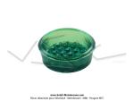 Catadioptre nu (cabochon) - Rond - Vert - 25mm