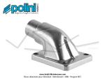 Pipe d'admission droite 15 Polini pour Peugeot 103 SP / MVL