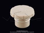 Bouchon de rservoir -  pousser - Blanc crme - 30mm - Officiel Motobcane - pour Mobylette Motobcane / Motoconfort