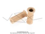 Poignes de guidon - Cyclomoteurs - Standard - Lg. 95mm  - 22/25 - Quadrilles - Beige (la paire)