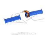 Poigne de gaz (acclrateur) + Revtement gauche - Tirage rapide - Mini Targa - Mtal - Bleu