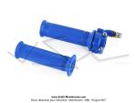 Poigne de gaz (acclrateur) + Revtement gauche - Tirage rapide - Mini Targa - Mtal - Bleu
