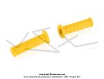 Poignes de guidon ( Revtements) - Targa - Jaunes - Lg.130mm - Plastique (la paire)