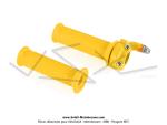 Poigne de gaz (acclrateur) + Revtement gauche - Tirage rapide - Mini Targa - Mtal - Jaune