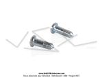 Vis de fixation de monogrammes longs de rservoir (Lot de 2)- M3x0,5 - Lg. 8,8mm - pour Mobylette Motobcane / Motoconfort (x2pcs)