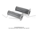 Poignes de guidon grises caoutchouc - Officielles Motobcane - annes 60' / 70' - pour Mobylettes Motobcane / Motoconfort  MobyX  X1