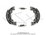 Mchoires de frein  tambour - 80mm x 20mm - Nid d'Abeilles - pour Mobylette Motobcane Motoconfort MBK 51