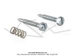 Vis de ralenti de carburateur + Ressort pour carburateurs Dell'Orto SHA 10 / SHA 12 / SHA 13 / SHA 14 / SHA 15 / SHA 16 (Kit)