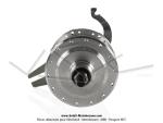 Moyeu de roue arrire 80mm  28 trous Leleu Peugeot 103 / 104