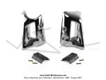 copes de radiateur - Chromes - pour Peugeot 103 RCX Liquide (H2O)