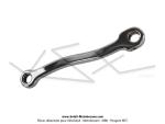 Manivelle de pdalier + Pdalier chrom - 32 dents - Lg.150mm - pour Mobylette Motobcane / MBK 51 (la paire)