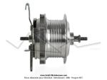 Moyeu de roue arrire 100  36 trous Leleu (Prior) pour Mobylette Motobcane Motoconfort MBK 85 / 88  Petite Joue 