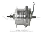 Moyeu de roue arrire 100  36 trous Leleu (Prior) pour Mobylette Motobcane Motoconfort MBK 85 / 88  Petite Joue 