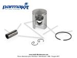Piston complet mono-segment Parmakit - 39mm - 8 lumires - pour kits Parmakit T6 (6 transferts) pour Mobylette Motobcane / MBK 51 / 41 / 881 (AV10)