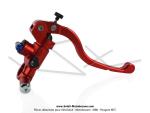 Matre cylindre de frein aluminium anodis rouge