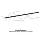Jonc plastique de cadre (Baguette centrale) - Noir - pour Peugeot 103