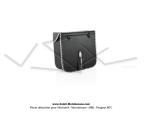 Sacoches  Chamrousse  C03 Noires - Finitions  Vichy  Noir et Blanc - Fixation par sangles cuirs - pour Mobylette Motobcane / MBK / Peugeot (tous modles) (la paire)