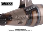 Pot d'chappement YASUNI - Silencieux Noir / Rouge - pour Peugeot 103 SP / MVL / VOGUE