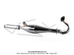 Pot d'chappement  Pompe OverB KT70 - Chrom - Complet - pour mobylette Peugeot 103 (Article non homologu - Interdit sur voie publique - Rserv  la comptition sur terrain priv)