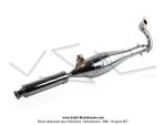 Pot d'chappement  Pompe OverB KT70 - Chrom - Complet - pour mobylette Peugeot 103 (Article non homologu - Interdit sur voie publique - Rserv  la comptition sur terrain priv)