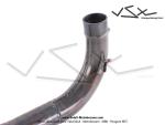 Corps de pot d'chappement VSX Racing G1 1989 - Roul / Soud - pour Peugeot 103 SPX / RCX (...) (Article non homologu - Interdit sur voie publique - Rserv  la comptition sur terrain priv)