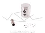 Piston  Jupe Courte + 3x Segments 39,5 x 1,7  coupe droite + 1x Axe + 2x Circlips pour SoleX 1010 / 1400 / 1700 / 2200 / 3300 / 3800 / 5000 (...)