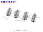 Ecrous de culasse - M7 - borgnes - rallongs - Officiel Bidalot (x4 pcs)