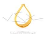 Cercle de pantalon pour cyclistes - Jaune (x1 pc)
