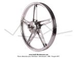 Roues (jantes) aluminium compltes - Chromes - 17 x1.6 type Bernardi pour Peugeot 103 SP / MVL / Chrono / Vogue (la paire)
