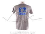 T-shirt Gris Chin - Logo MBK coeur et dos - Taille XXL