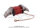 Bobine d'allumage interne Basse Tension rouge (Induit d'excitation) Novi Import 25240 pour Mobylette Motobcane Motoconfort MBK (AV7/AV10)