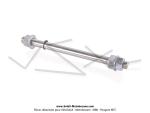 Axe de roue Arrire complet 12x100x185 pour Peugeot 103