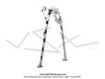 Bquille centrale - Torsade - Chrome - Lg. 285mm - pour Peugeot 103 SP / MVL