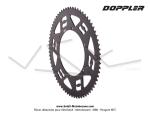 Couronne - Doppler Open - Alu CNC - Noir - 6 trous - 68 dents