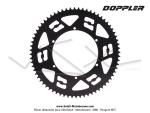 Couronne - Doppler Open - Alu CNC - Noir - 6 trous - 68 dents