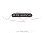 Autocollant de poigne de frein CLB - Noir / Chrome -  PEUGEOT  - pour Peugeot 101 / 102 / 103 / 104 / 105 / GT10 / GL10 (...)