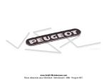 Autocollant de poigne de frein CLB - Noir / Chrome -  PEUGEOT  - pour Peugeot 101 / 102 / 103 / 104 / 105 / GT10 / GL10 (...)