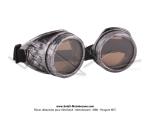 Lunettes de protection Moto couleur Silver