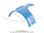 Capot moteur Bleu pour SoleX 5000 / TrotileX (version  monogramme coll)