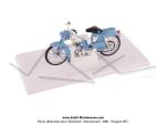 Miniature Mobylette Motobcane AV88 Bleue ch.1/18e Norev