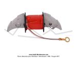 Bobine d'allumage interne Basse Tension rouge (Induit d'excitation) pour Mobylette Motobcane Motoconfort MBK 40 / 50 / 51 / 88 (...) (AV7 / AV10)