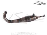 Corps de pot d'chappement type  NINJA  - G2 Open - pour Mobylette Motobcane / MBK 51 / 88 (AV7 / AV10) (Article non homologu - Interdit sur voie publique - Rserv  la comptition sur terrain priv)