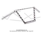 Guidon chrom torsad avec traverse style  Chopper  pour Peugeot 103 / MBK 51