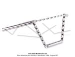 Guidon chrom torsad avec traverse style  Chopper  pour Peugeot 103 / MBK 51