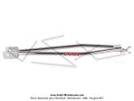 Barre de renfort double Racing chrome EBR pour Peugeot 103 SP / MVL / Vogue