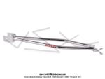 Barre de renfort double Racing chrome EBR pour Peugeot 103 SP / MVL / Vogue