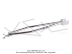 Barre de renfort double Racing chrome EBR pour Peugeot 103 SP / MVL / Vogue