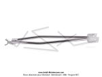 Barre de renfort double Racing chrome EBR pour Peugeot 103 SP / MVL / Vogue